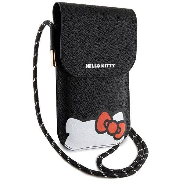 Hello Kitty Leder Hiding Cord Tasche – Schwarz