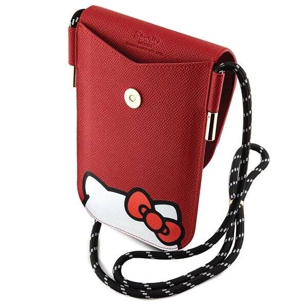 Hello Kitty Ledertasche „Hiding Cord“ – Rot