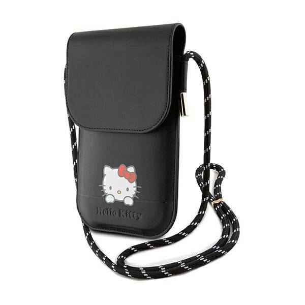 Hello Kitty Daydreaming Cord-Tasche Leder – Schwarz
