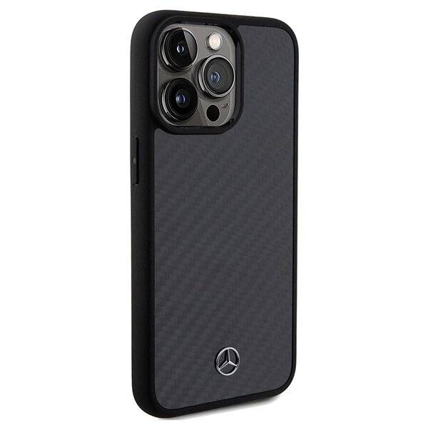 Mercedes Carbon Fiber Dynamic Hülle iPhone 15 Pro Max – Schwarz
