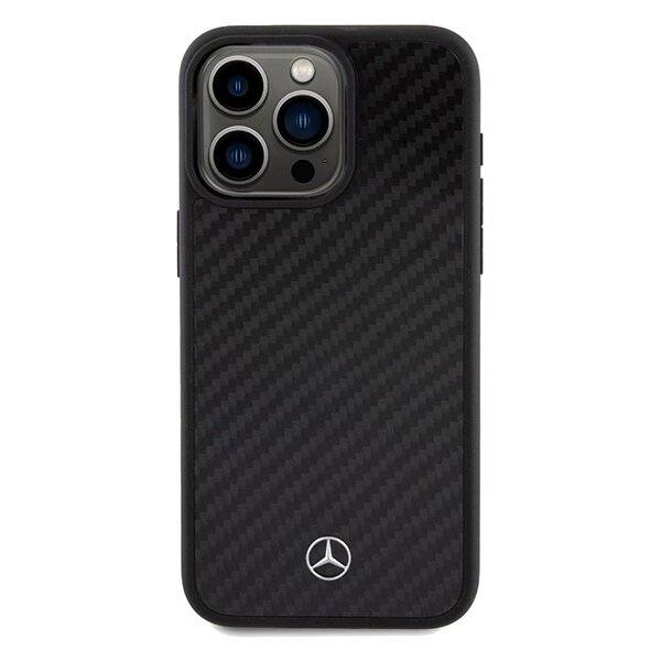 Mercedes Carbon Fiber Dynamic Hülle iPhone 15 Pro Max – Schwarz