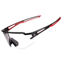 Rockbros 10173 photochrome UV400-Fahrradbrille – Schwarz Rot Rockbros 10173 photochrome UV400-Fahrradbrille – Schwarz Rot