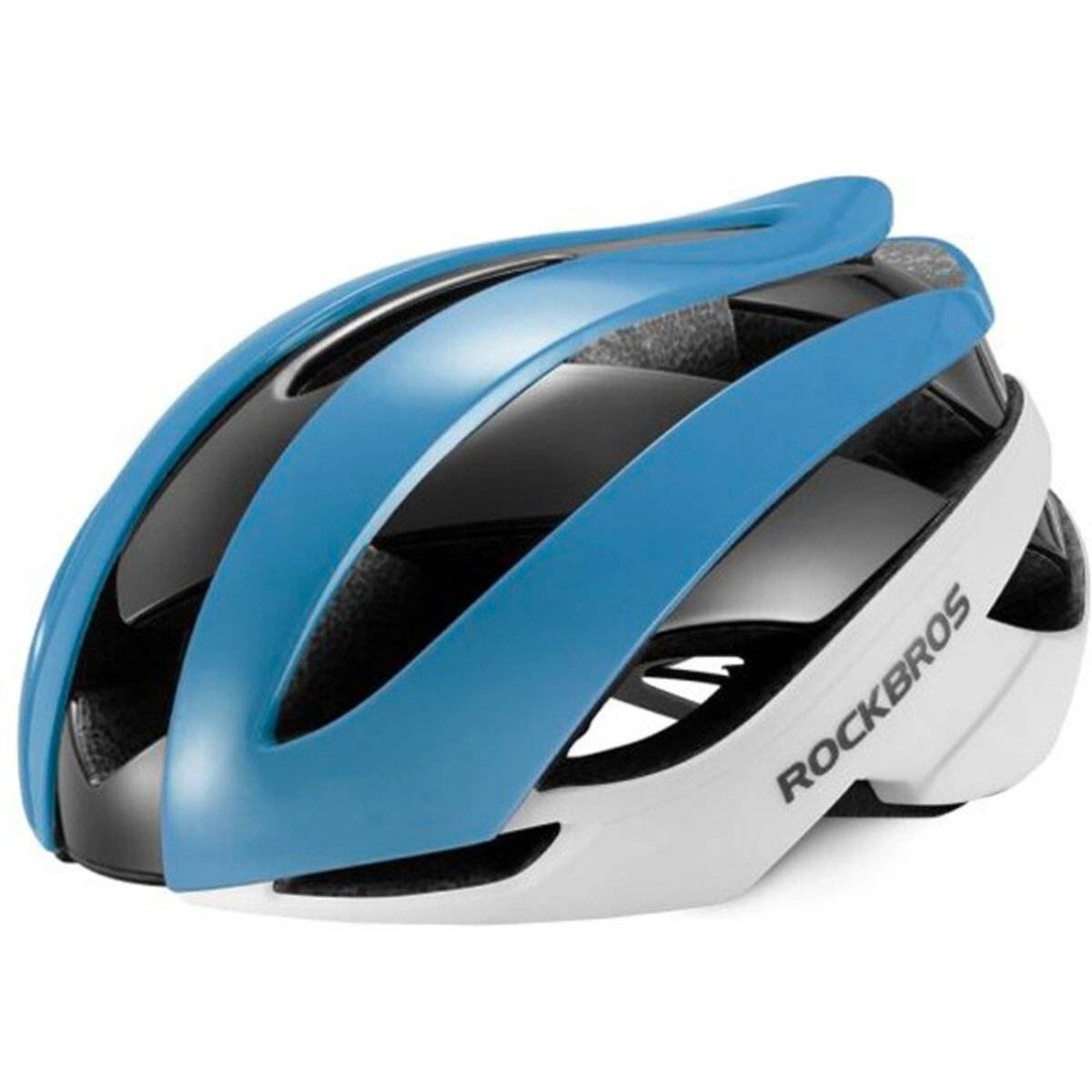Rockbros 10110004003 Fahrradhelm Größe L (58–61 cm) Blau/Weiß