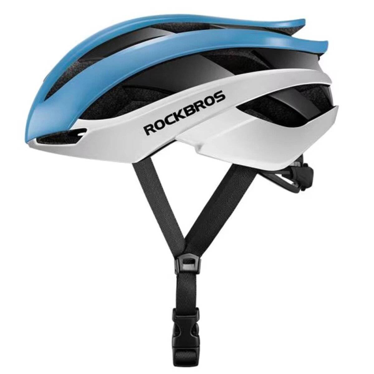 Rockbros 10110004003 Fahrradhelm Größe L (58–61 cm) Blau/Weiß