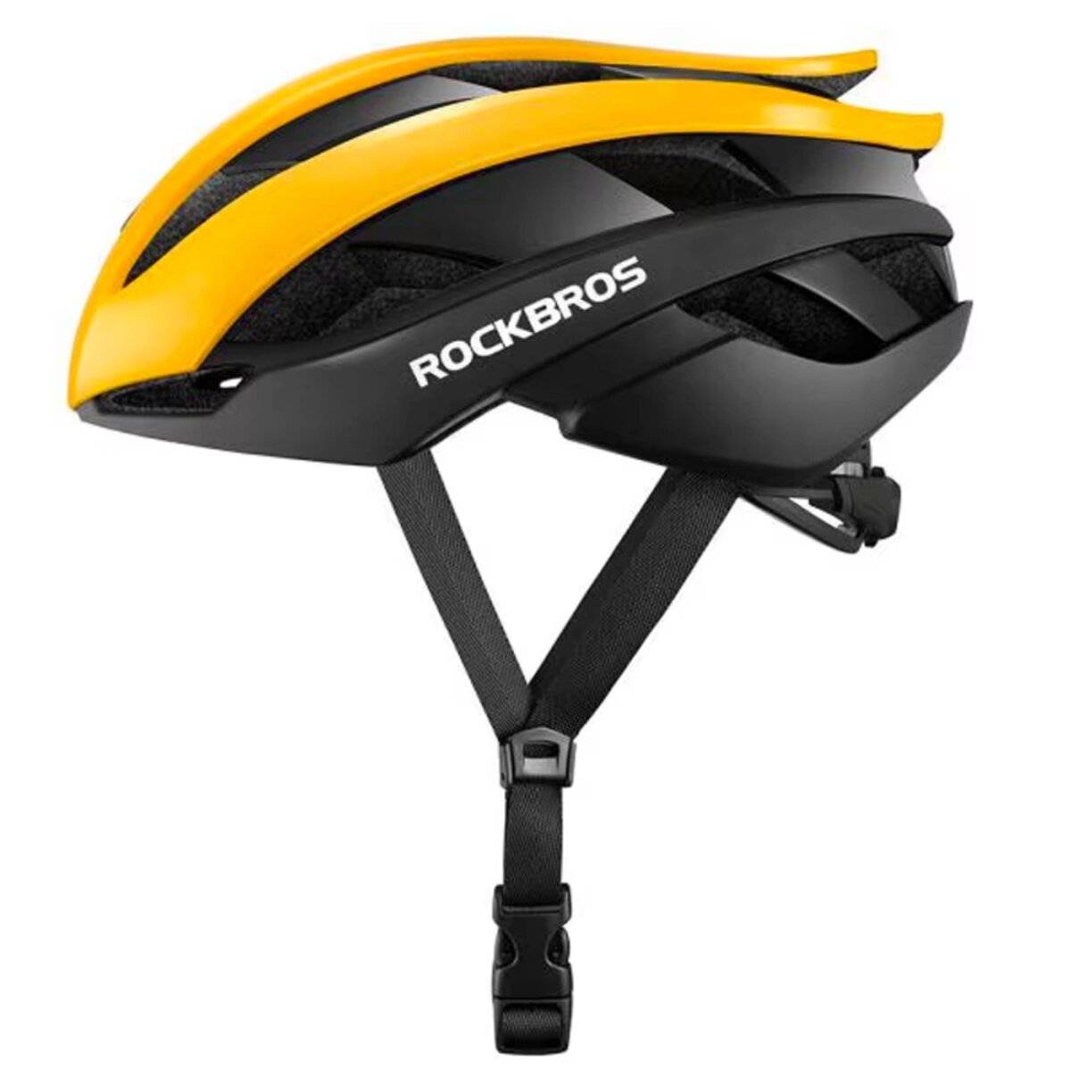 Rockbros 10110004005 Fahrradhelm Größe L (58–61 cm) / M (55–59 cm) Gelb/Schwarz L