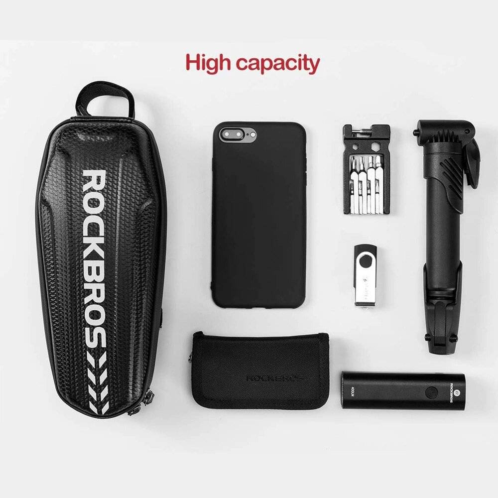 Rockbros B60 wasserdichte Fahrradtasche Rahmen – Schwarz