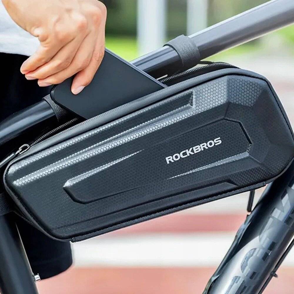 Rockbros B67 wasserdichte Fahrradtasche Rahmen – Schwarz