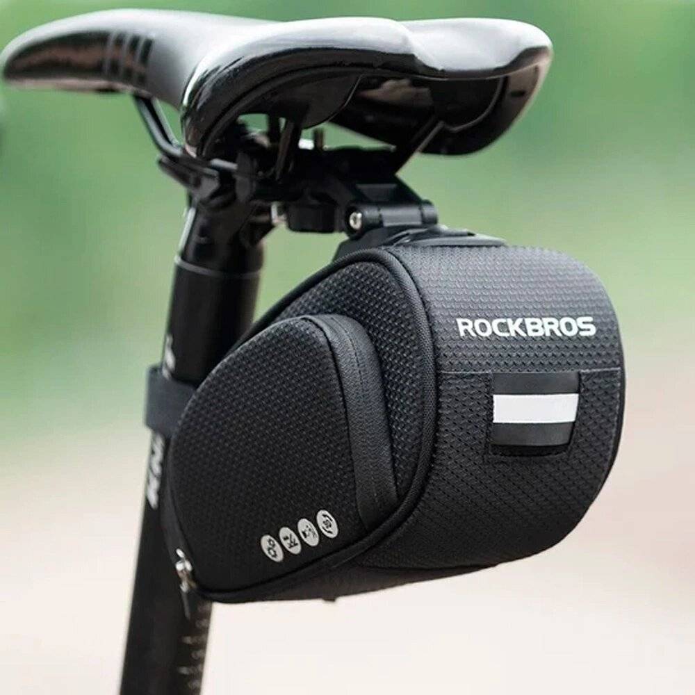 Rockbros C40 Fahrradtasche unter Sattel – schwarz