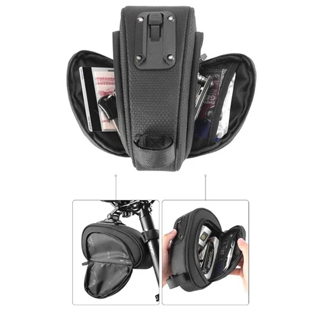 Rockbros C40 Fahrradtasche unter Sattel – schwarz