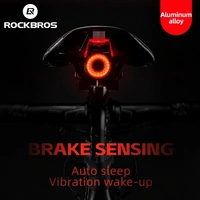 Rockbros Q5 Fahrrad Rücklicht mit intelligentem Stoppsystem, Schwarz Rockbros Q5 Fahrrad Rücklicht mit intelligentem Stoppsystem, Schwarz