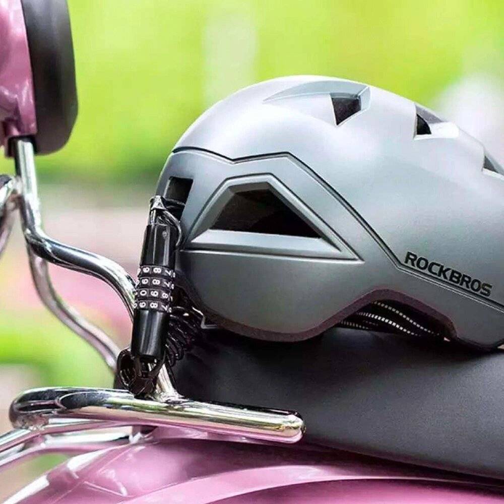 Rockbros T609 Fahrradschloss 1,5 m Zahlenkombination – Schwarz