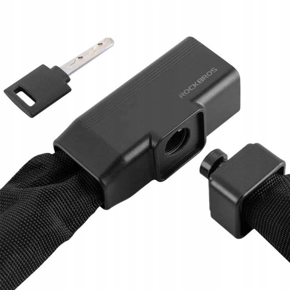 Rockbros 32430708001 Fahrradschloss Schlüssel 0,97 m – Schwarz