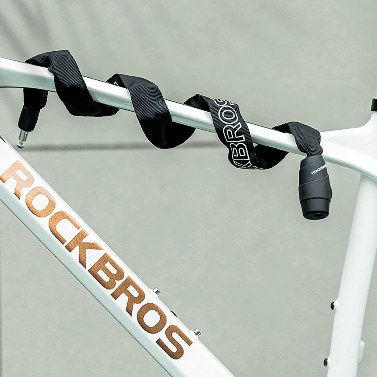 Rockbros 3230002001 Fahrradschloss Zahlenkombination Schlüssel – Schwarz