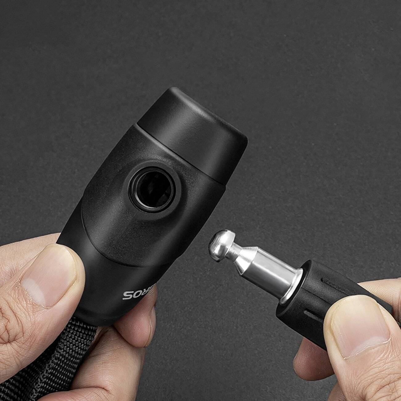 Rockbros 3230002001 Fahrradschloss Zahlenkombination Schlüssel – Schwarz