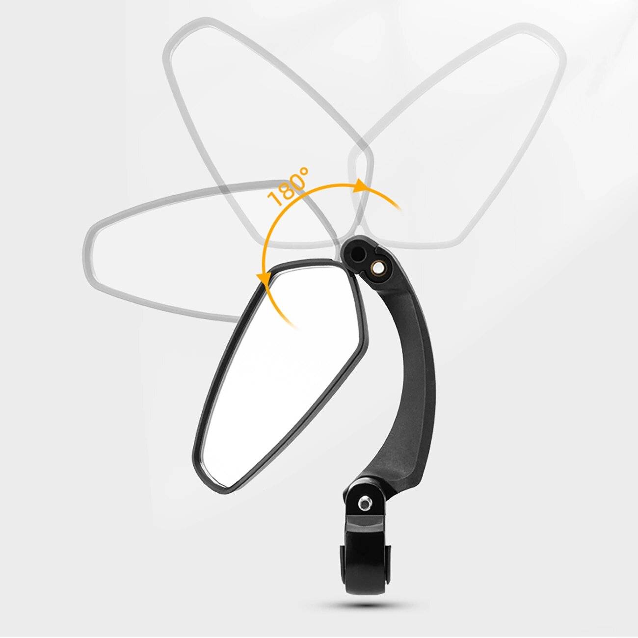 Rockbros 26210001004 Fahrradspiegel hinten rechts – schwarz