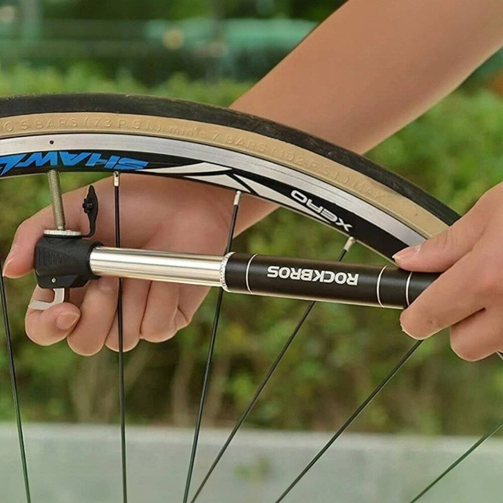 Rockbros JG-1040B Fahrradpumpe klein – Schwarz