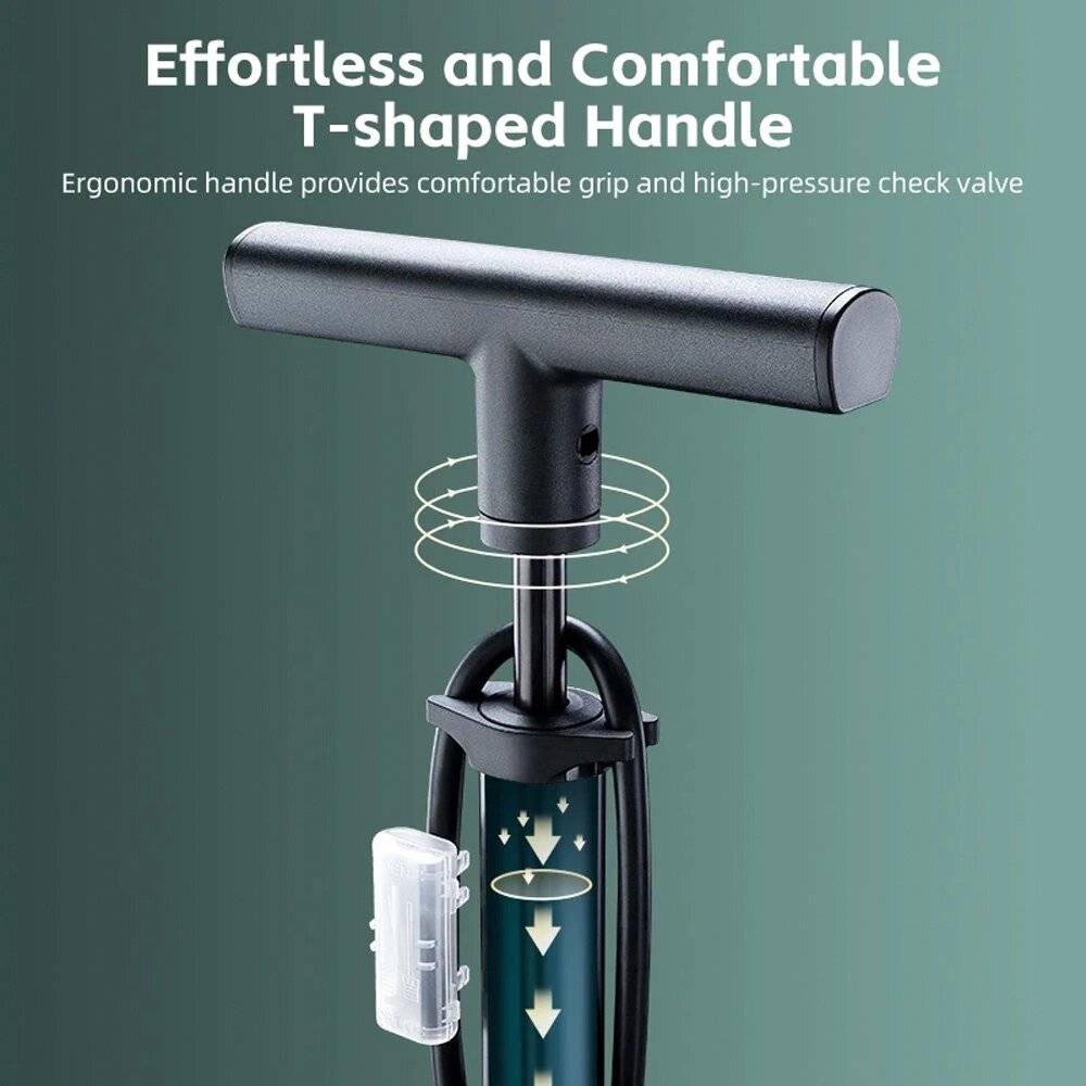 Rockbros 42310007001 Standfahrradpumpe – Schwarz