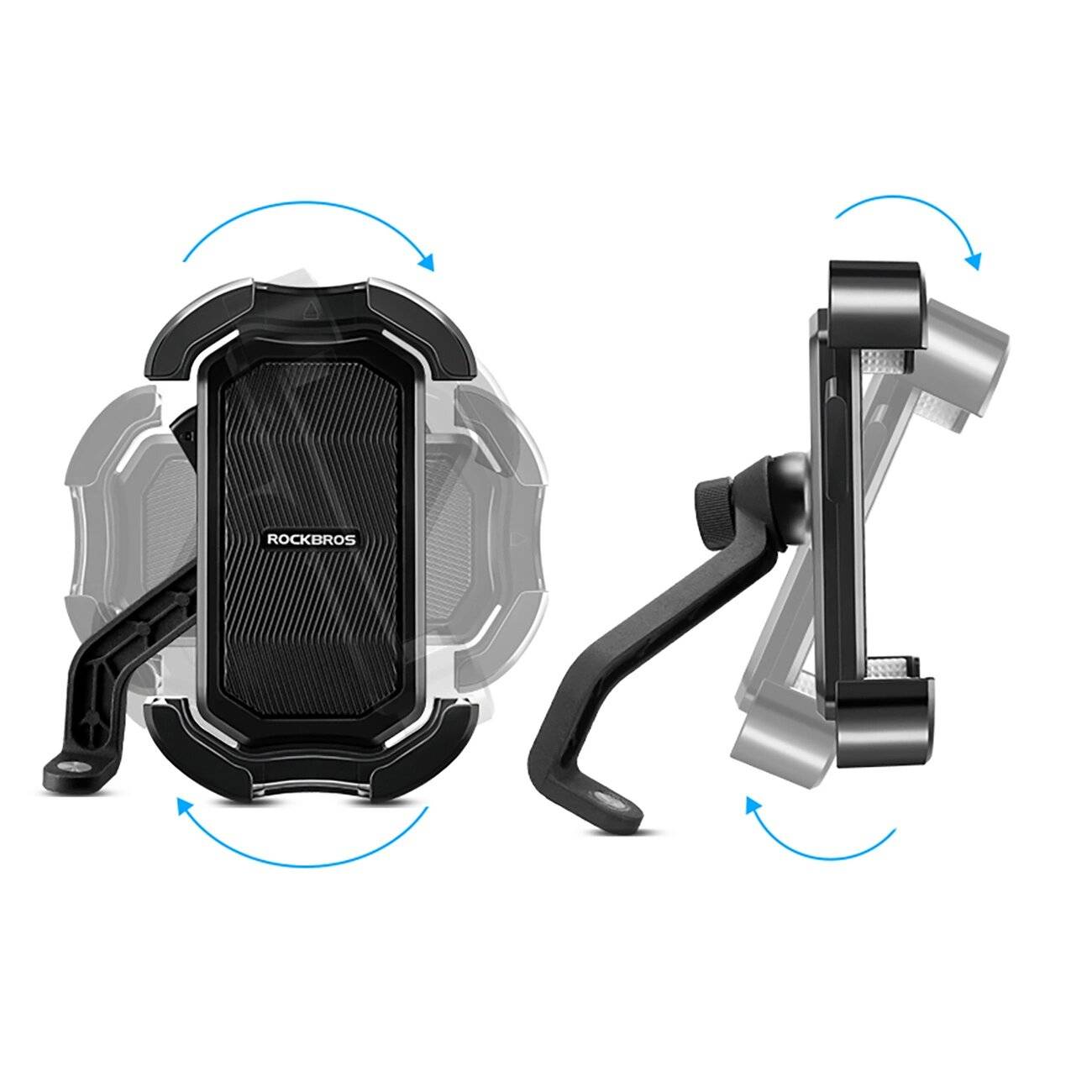 Rockbros 25210032005 Motorradspiegel-Handyhalter – Schwarz