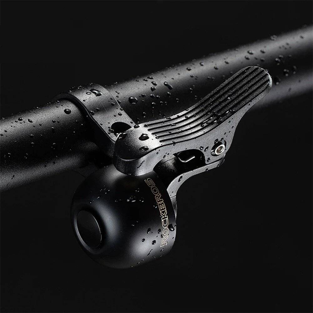 Rockbros 34210007002 Fahrradklingel rechte Lenkerseite - Schwarz