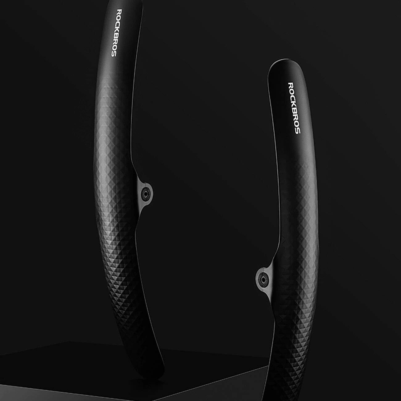 Rockbros 28210007001 Fahrradschutzblech, universal, verstellbar – Schwarz