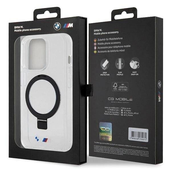 BMW Ring Stand M Collection MagSafe Hülle iPhone 15 Pro Max – transparent