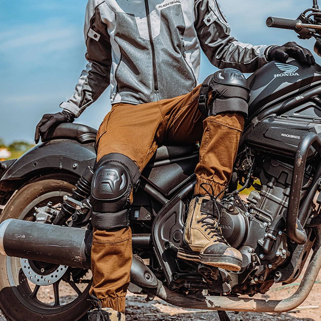 Rockbros 19230003001 Knieschoner – Schwarz