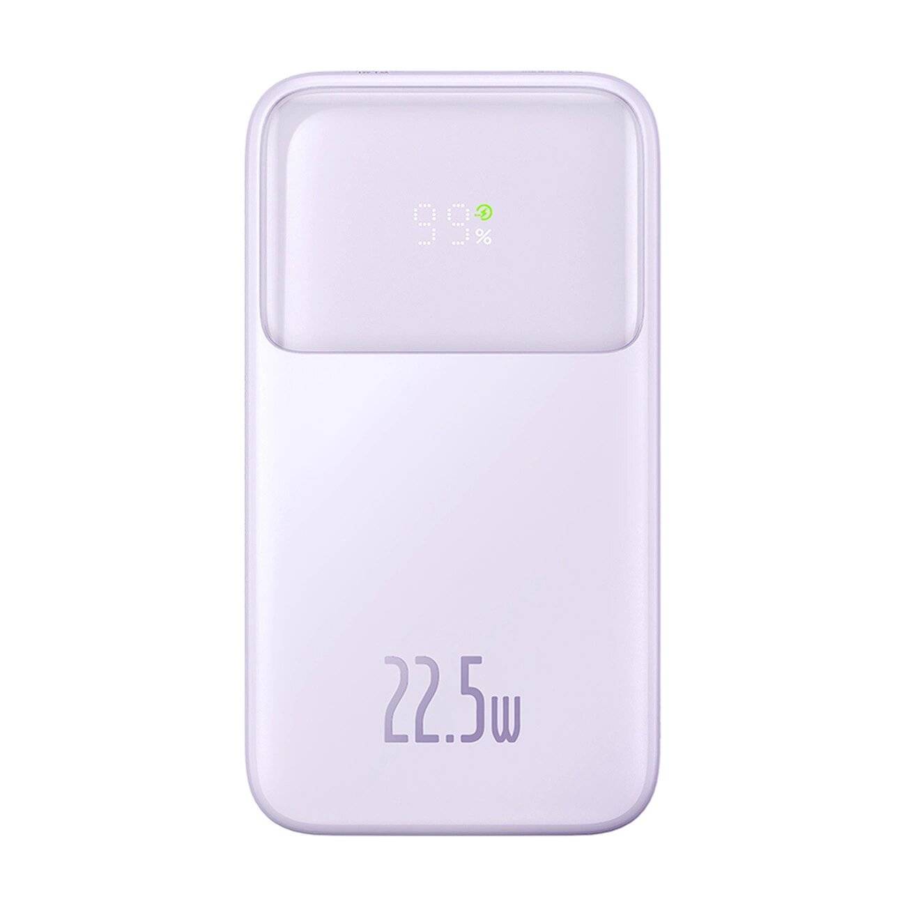 Baseus Comet Series Powerbank Display 10000 mAh 22,5 W – Lila + USB-A/USB-C-Kabel