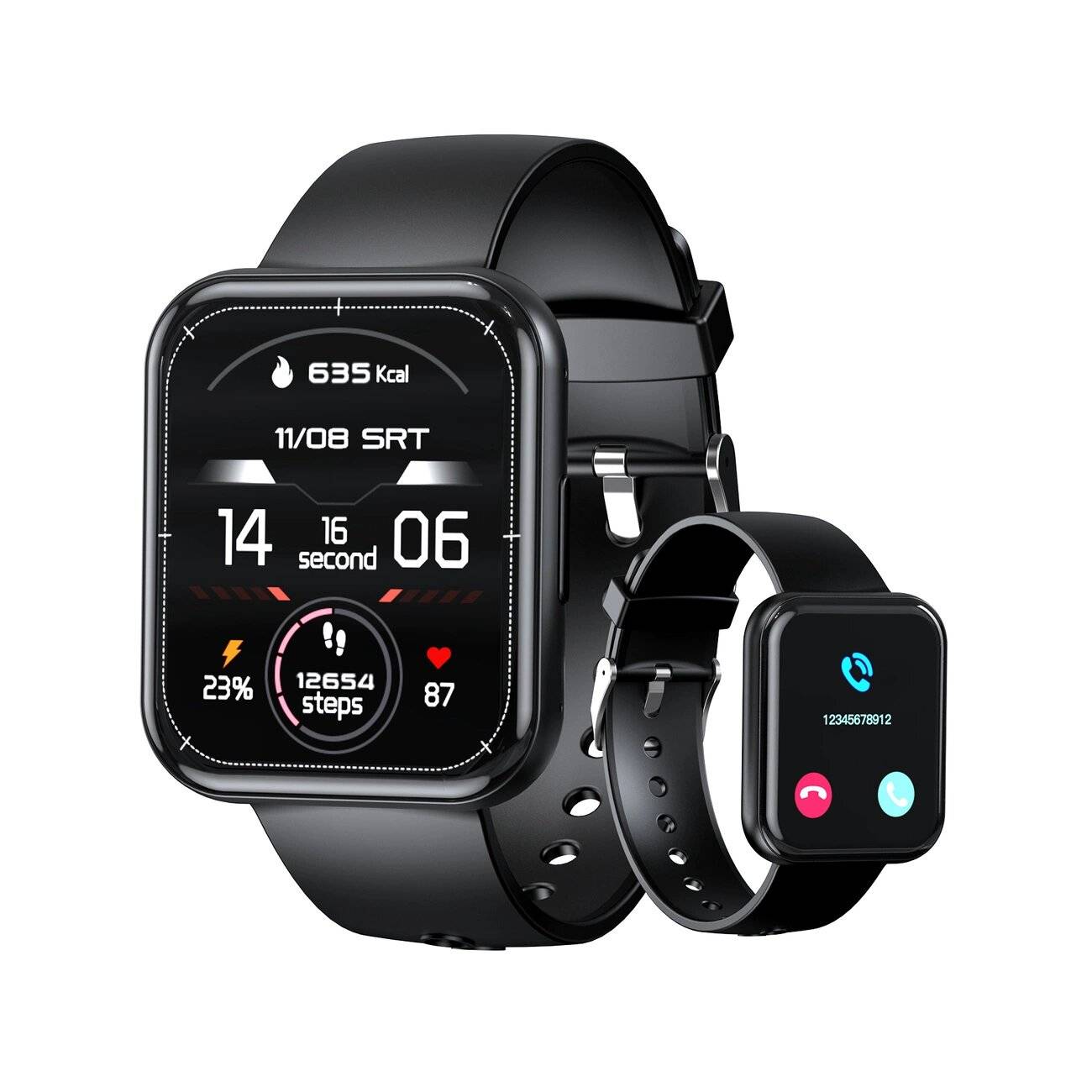 Choetech WT001 Smartwatch IP67-Anrufannahmefunktion – Schwarz
