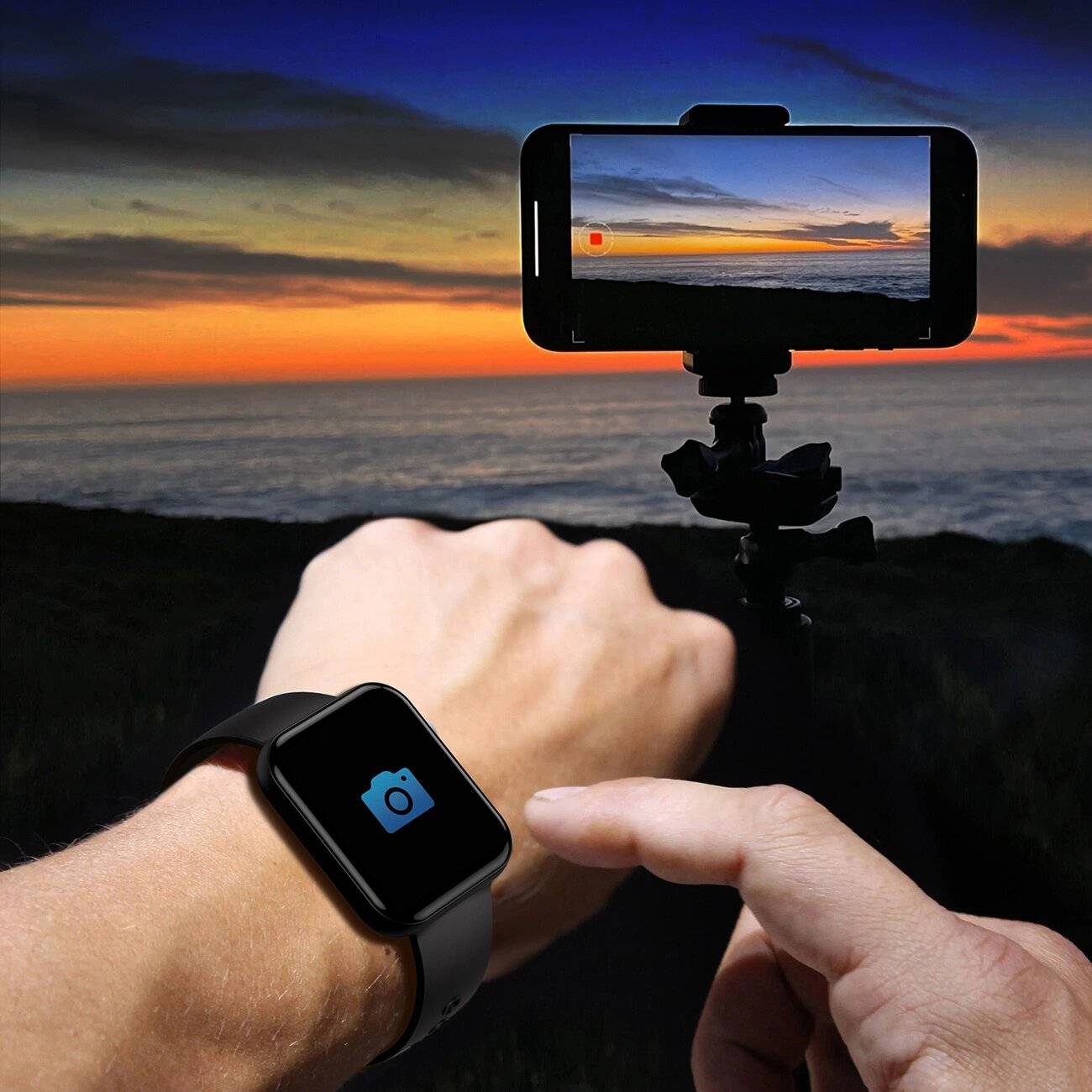 Choetech WT001 Smartwatch IP67-Anrufannahmefunktion – Schwarz