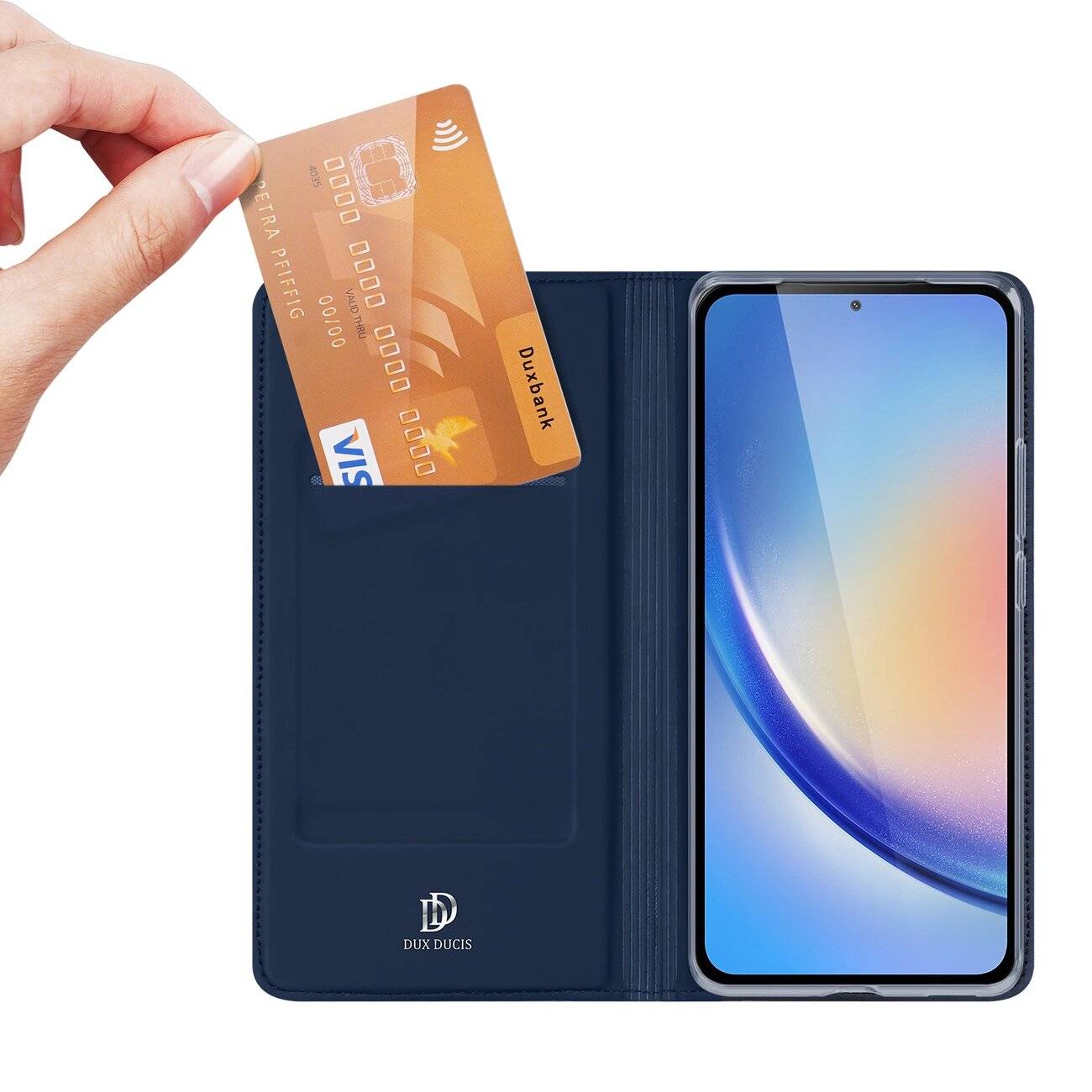 Dux Ducis Skin Pro Hülle Samsung A35 5G Klappe - Blau