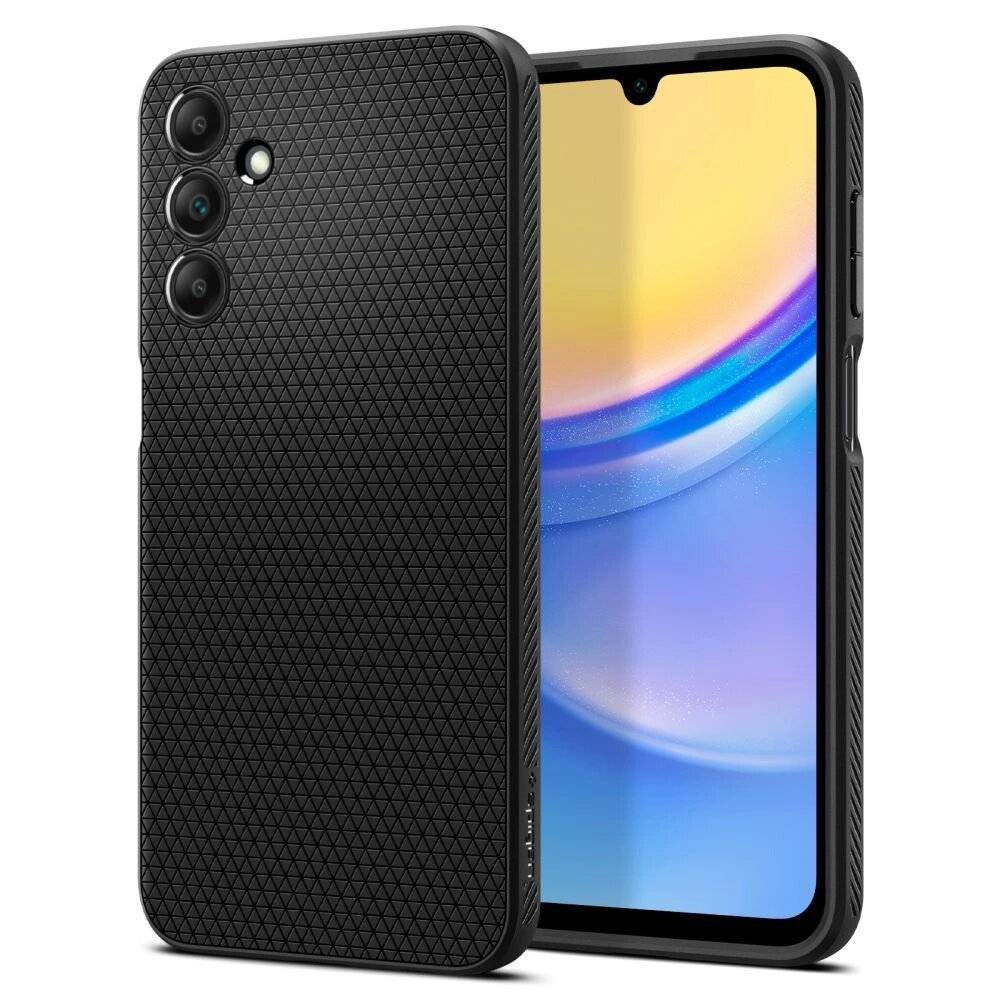 Spigen Liquid Air Hülle Samsung Galaxy A15 4G / 5G - Mattschwarz