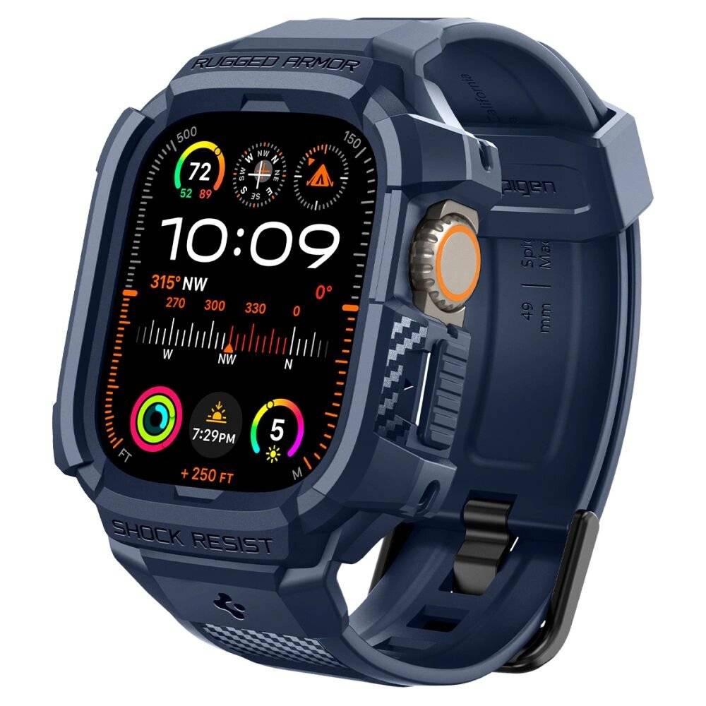 Spigen Rugged Armor Pro Hülle Apple Watch Ultra 1/2 49 mm – Marineblau