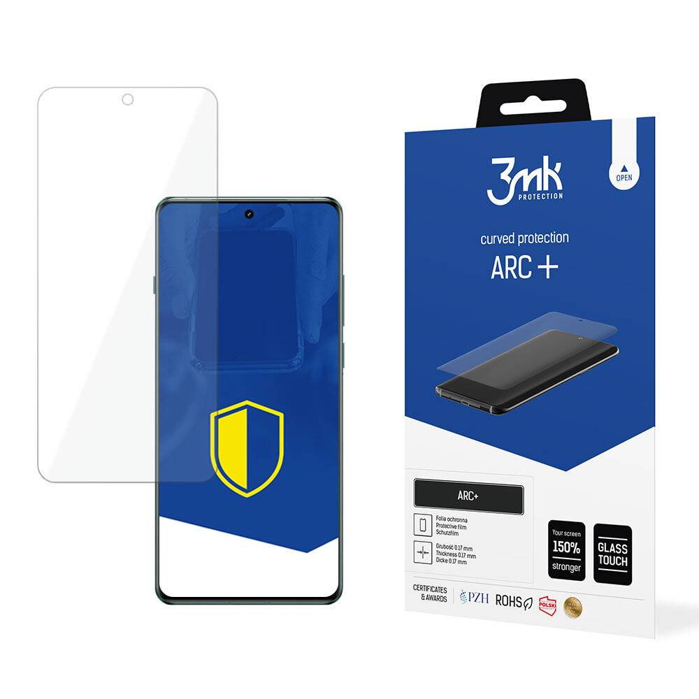 Smartphone mit einem „3mk Protection Arc+