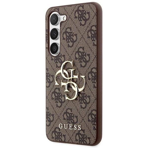 Guess 4G Big Metal Logo Hülle Samsung Galaxy S24+ - Braun
