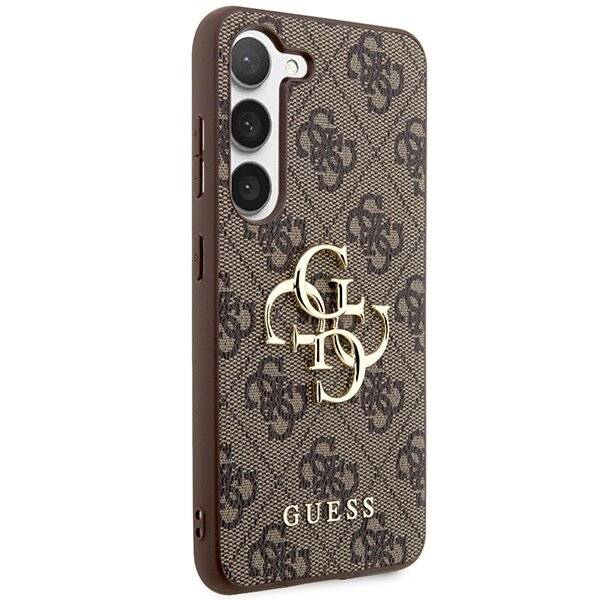 Guess 4G Big Metal Logo Hülle Samsung Galaxy S24+ - Braun