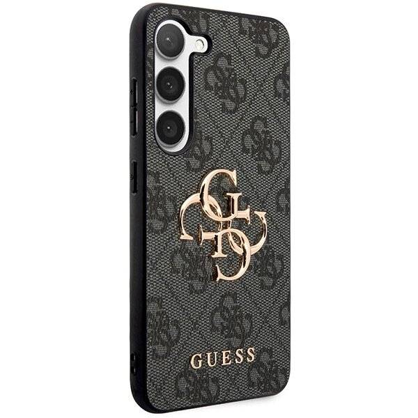 Guess 4G Big Metal Logo Hülle Samsung Galaxy S24+ - Schwarz