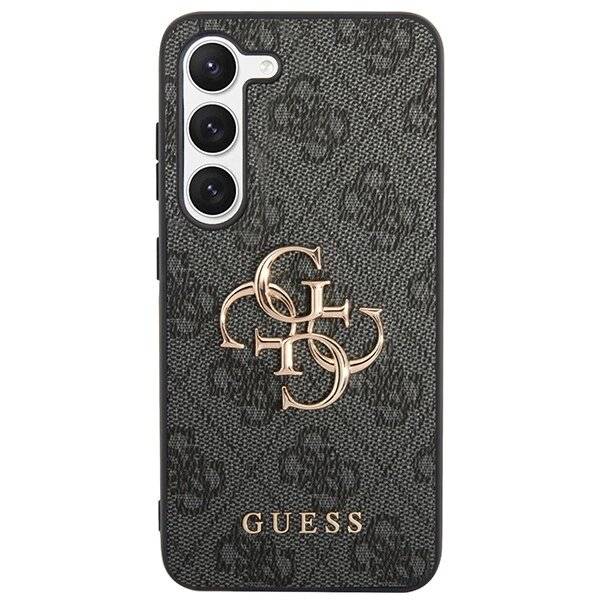 Guess 4G Big Metal Logo Hülle Samsung Galaxy S24+ - Schwarz