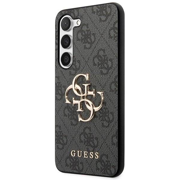 Guess 4G Big Metal Logo Hülle Samsung Galaxy S24+ - Schwarz