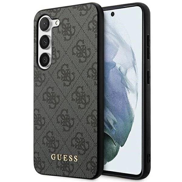 Guess 4G Metal Gold Logo Hülle Samsung Galaxy S24+ - Schwarz