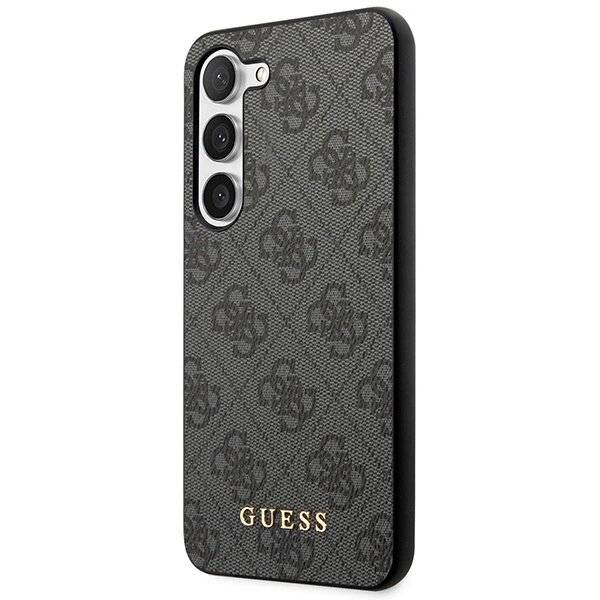 Guess 4G Metal Gold Logo Hülle Samsung Galaxy S24+ - Schwarz