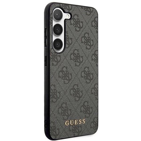 Guess 4G Metal Gold Logo Hülle Samsung Galaxy S24+ - Schwarz