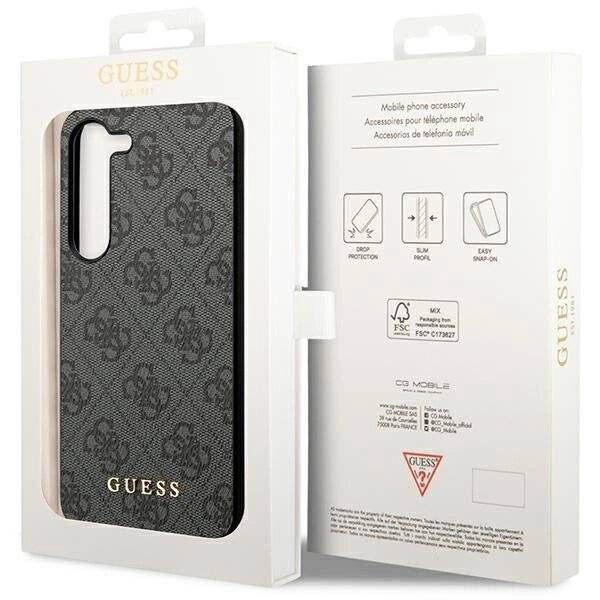 Guess 4G Charms Collection Hülle Samsung Galaxy S24+ - Schwarz