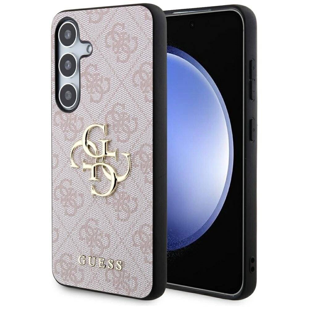 Guess 4G Big Metal Logo Hülle Samsung Galaxy S24 - Rosa