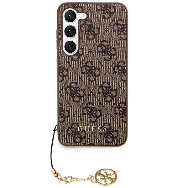 Guess 4G Charms Collection Hülle Samsung Galaxy A55 – braun