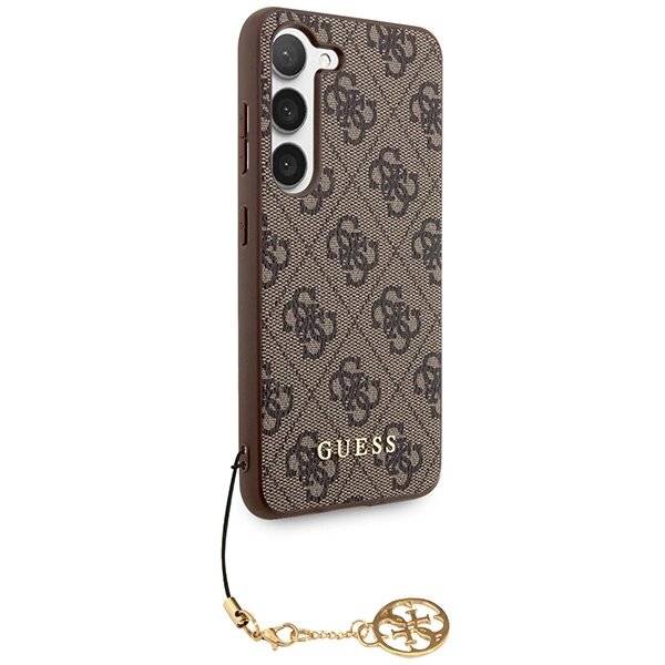 Guess 4G Charms Collection Hülle Samsung Galaxy A55 – braun
