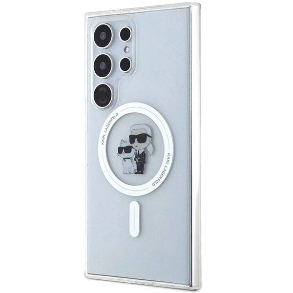 Karl Lagerfeld IML Karl&Choupette MagSafe Hülle Samsung Galaxy S24 Ultra – transparent