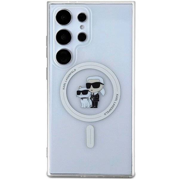 Karl Lagerfeld IML Karl&Choupette MagSafe Hülle Samsung Galaxy S24 Ultra – transparent