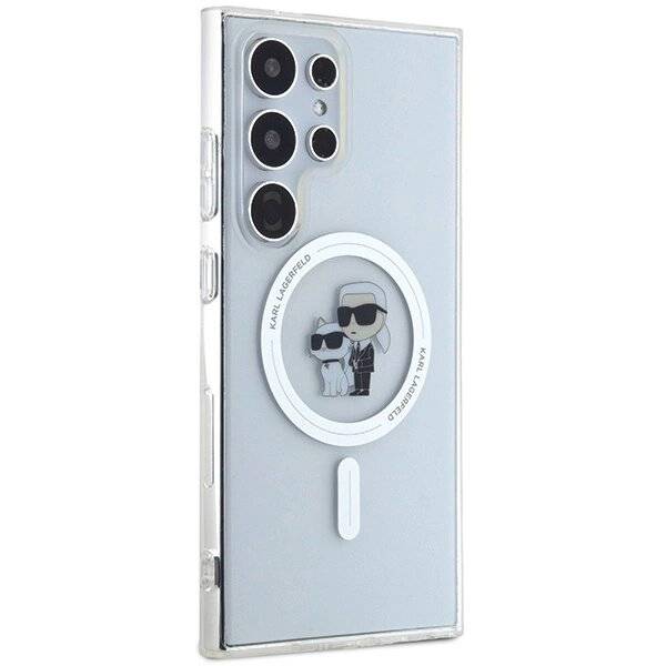Karl Lagerfeld IML Karl&Choupette MagSafe Hülle Samsung Galaxy S24 Ultra – transparent