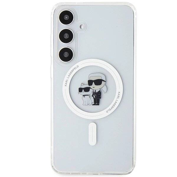 Karl Lagerfeld IML Karl&Choupette MagSafe Hülle Samsung Galaxy S24 – transparent