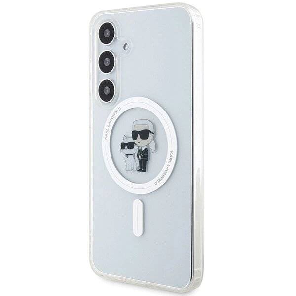 Karl Lagerfeld IML Karl&Choupette MagSafe Hülle Samsung Galaxy S24 – transparent